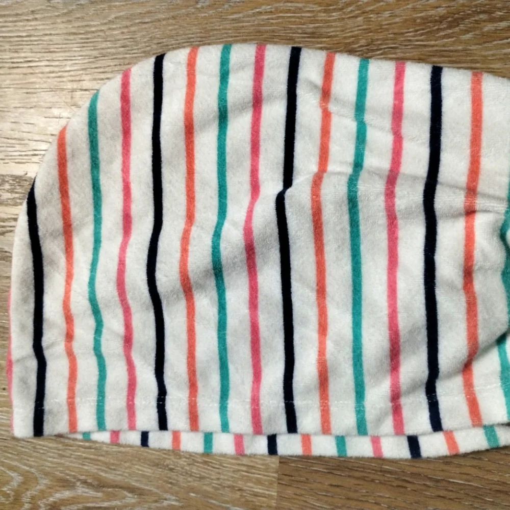 Carter's Girls Hooded Cover-Up Zip Up Striped Colorful Size 5T - Picture 11 of 16